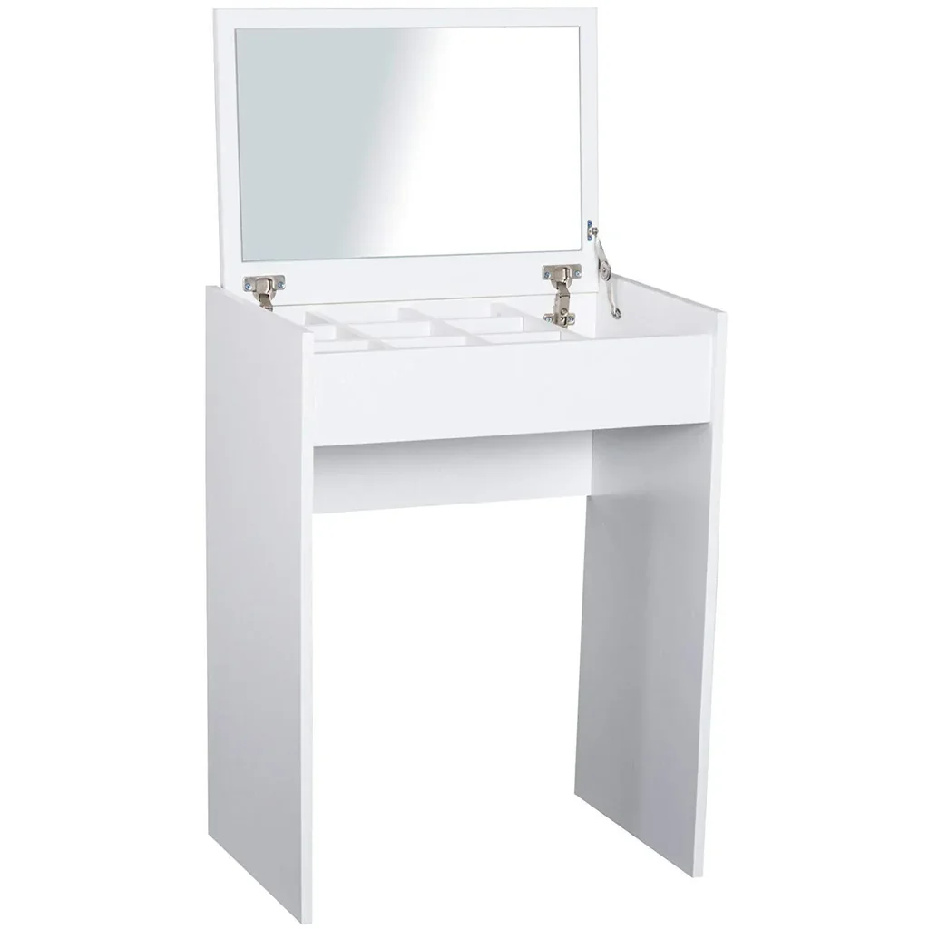 Schminktisch Kosmetiktisch mit Hocker Weiß 60 x 40 x 79cm
