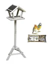 Schweden Vogelfutterhaus Set mit Streu Futter 1 kg