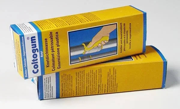 Knetdichtung 600 g für jede Fuge, Farbe grau