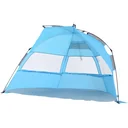 Automatik Strandmuschel Pop up Zelt mit Tragetasche 2 4 Personen 250 x 140 x 140 cm