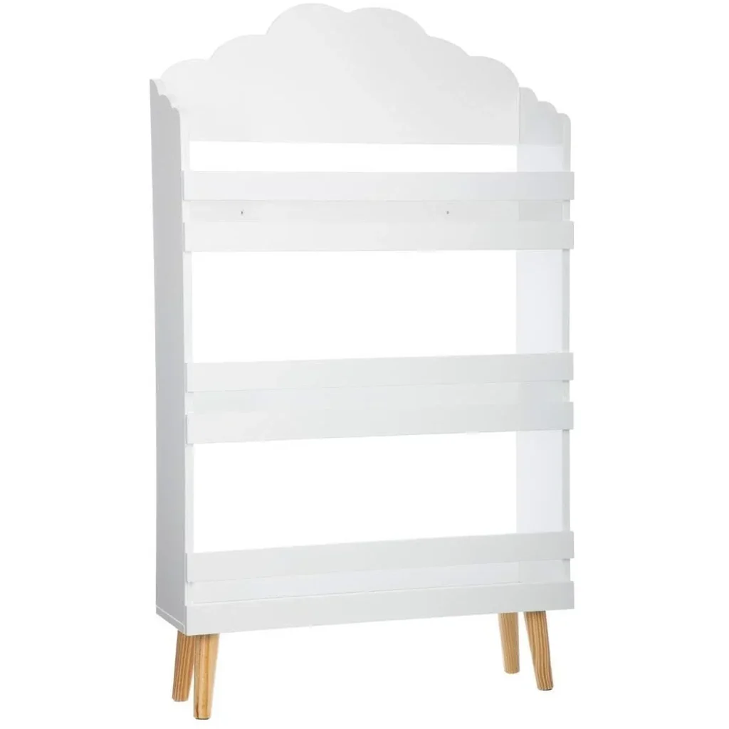 NL Schrank mit Wolfsmotiv - 58x100x18 cm - weiß