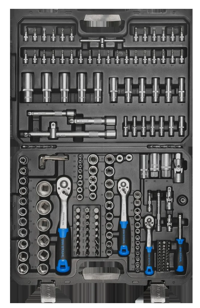 Steckschlüsselsatz 1/4"-1/2"-3/8" 184-teilig