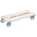 Transporthilfe MM 1325, 59 x 29 x 11 cm, softe Rollen Ø 75 mm, Rollenlager, Multiplex Birke FSC®, Tragkraft 300 kg
