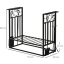 Brennholzstandard mit Brennholzzubehör erhöht Stahl