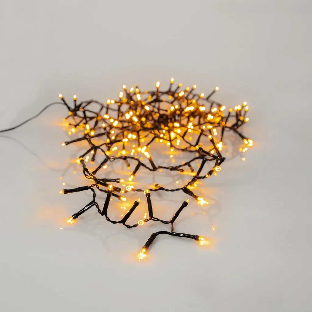 Lichterkette mit 180 warmweißen LEDs, IP44