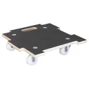 Multi Roller MR 1393, 39 x 39 x 10 cm, harte Rollen Ø 63 mm, Platte Multiplex Maxigrip FSC®, Tragkraft 200 kg