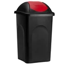 Abfallbehälter schwarz/rot 60 Liter