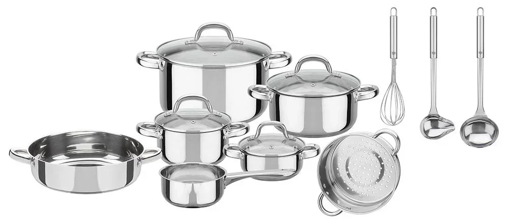 Kochtopf-Set "Montreal", Edelstahl, 14-teilig