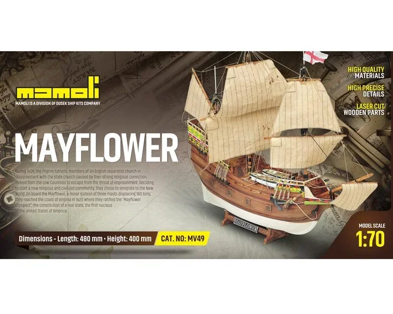 Bausatz Mayflower Maßstab 1:70
