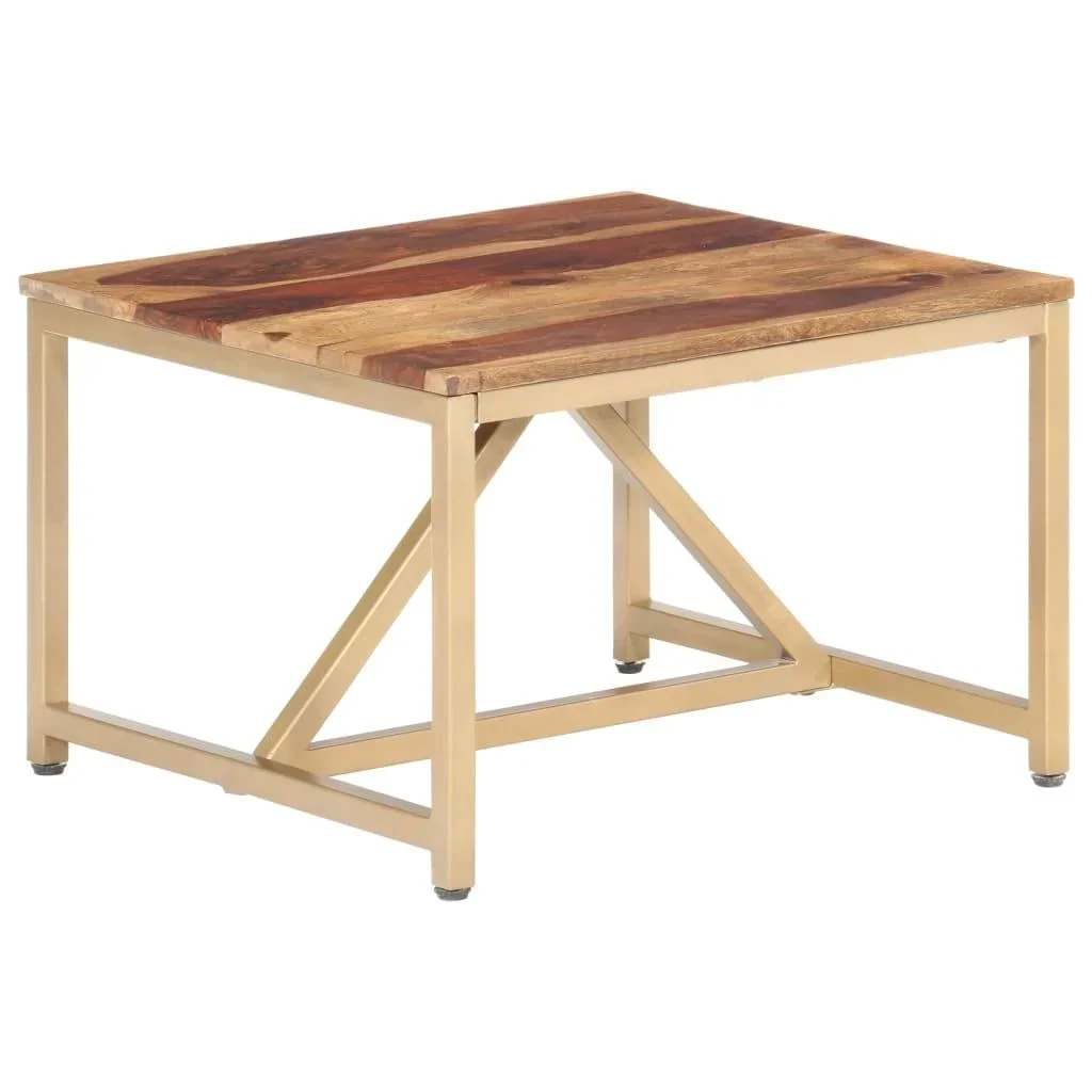 Beistelltisch 60x60x40 cm Massivholz Sheesham
