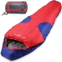 Schlafsack Bergsteiger Icy North dunkelblau + dunkelrot