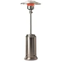 Terrassenheizung - Heizung - regelbare Leistung - 12kW - 46x46x220cm - Silber