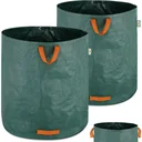 Gartensack, Satz mit 2 grünen Säcken - 500 Liter