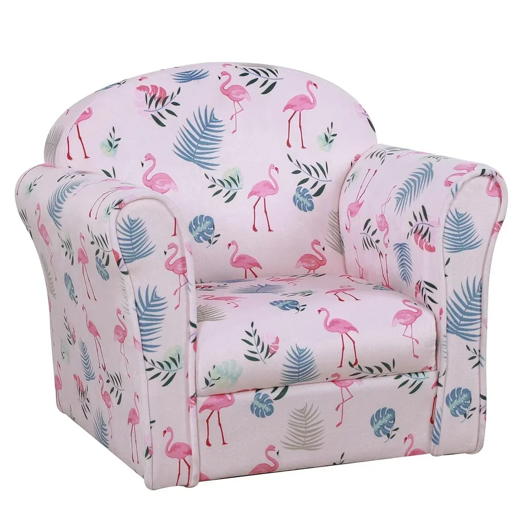 Kindersessel mit Flamingo-Muster