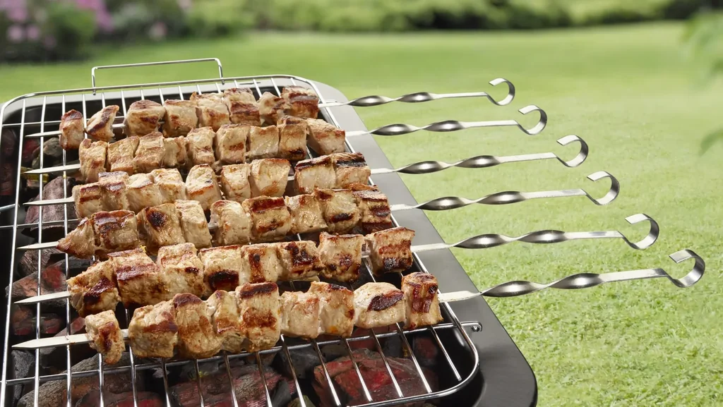 Flach Grillspieße XL, 6 er Set, Edelstahl