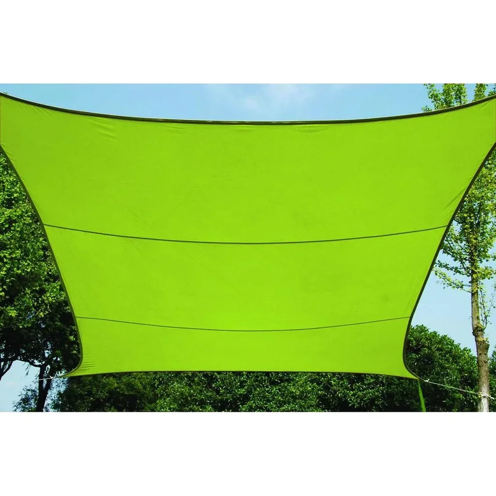 sonnensegel - quadratisch - 5 x 5 m - lime grün