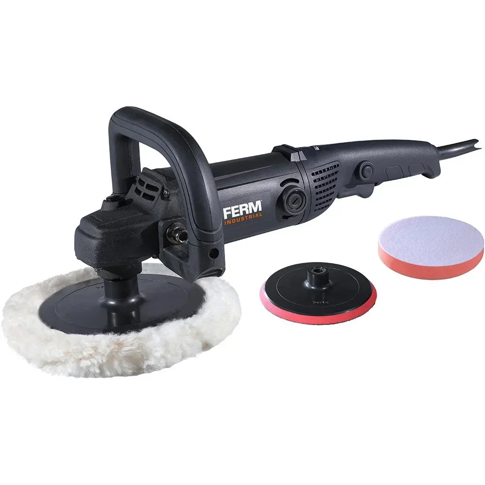AGM1084P Winkelpolierer 1400W - 180mm - Variable Geschwindigkeitskontrolle - Softgriff - Inkl. Zubehör mit Tragetasche