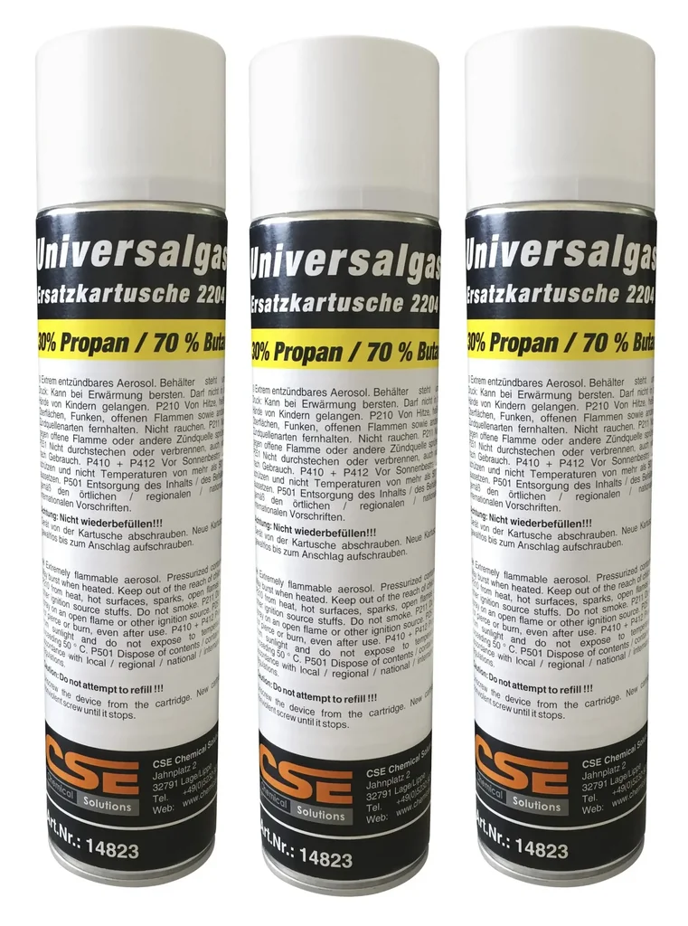 Ersatz Kartuschen Set für Bio-Flamme je 330 g, 3 teiliges Set