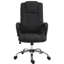 Bürostuhl Computerstuhl mit Wippenfunktion Kopfstütze ergonomischer Schreibtischstuhl drehbar höhenverstellbar Leinen-To