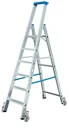 Stufen Stehleiter Alu 5 Stufen Leiter fahrbar