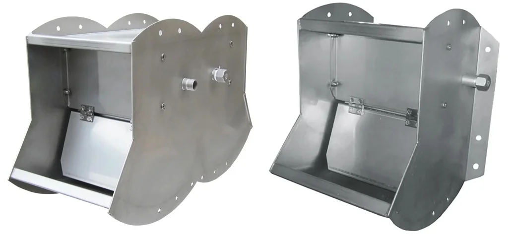 Ventiltrogtränke, doppel Edelstahl 30 x 76 x 40 cm