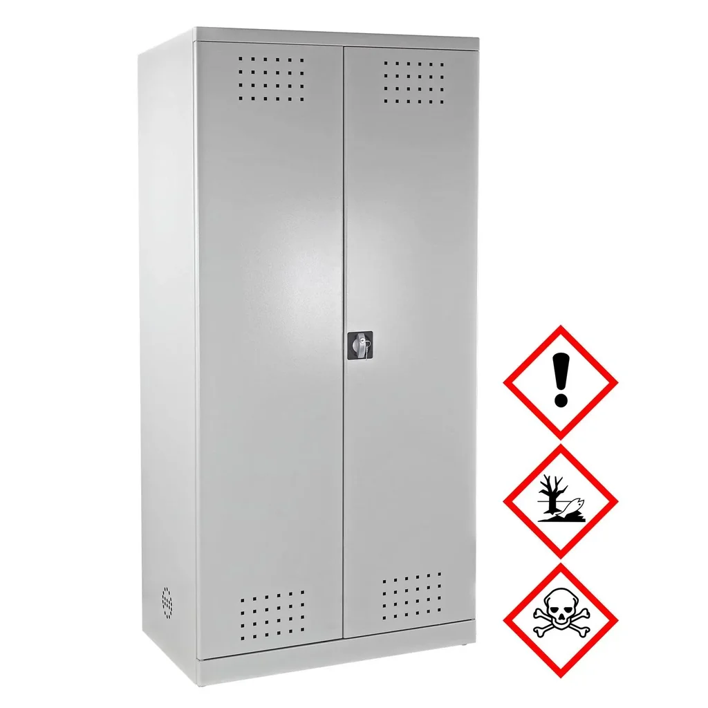 Werkstattschrank / Chemikalienschrank RAL 7035