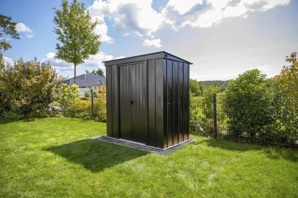Metallgerätehaus 8x4 onyx schwarz