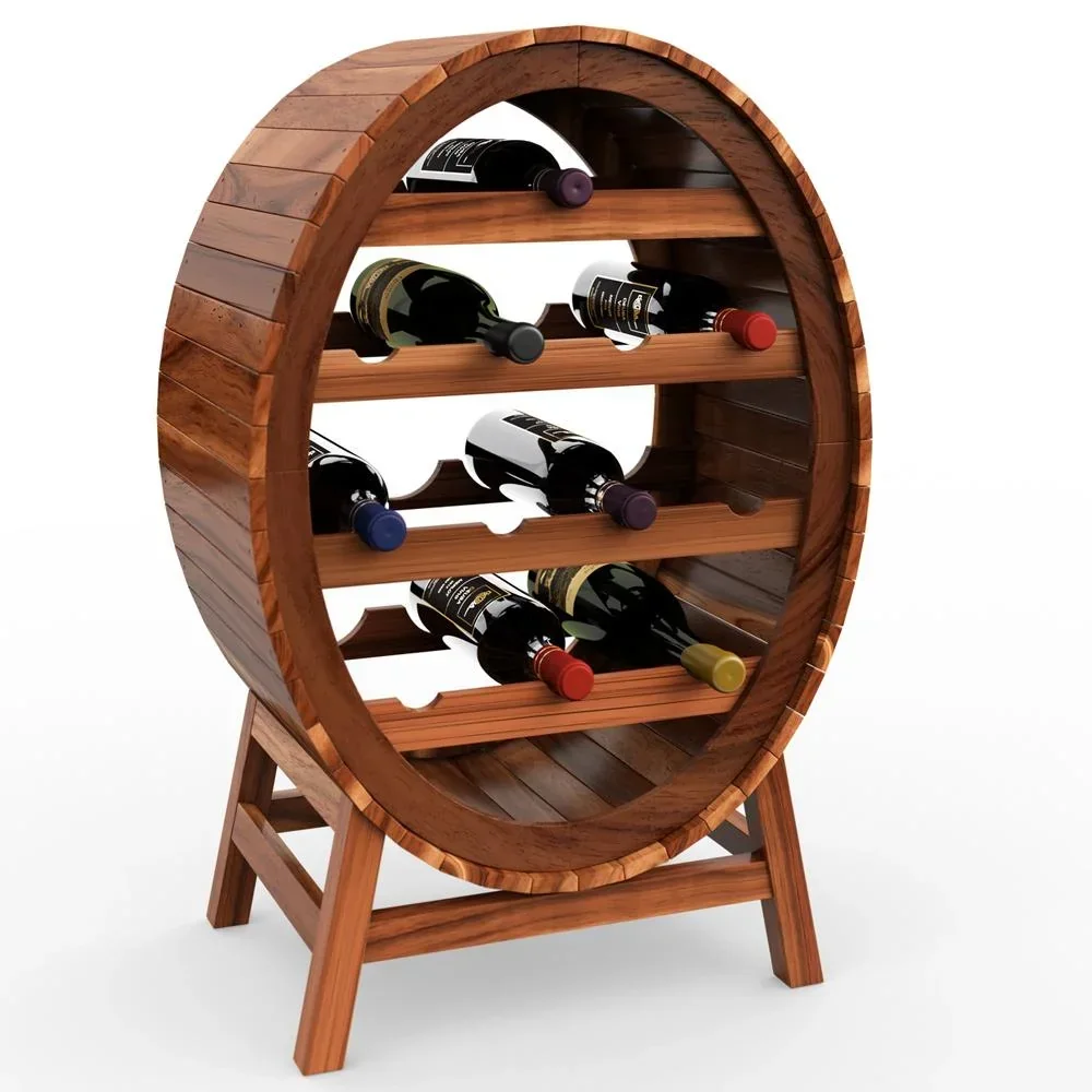 Weinregal-Fass-Design für 12 Flaschen