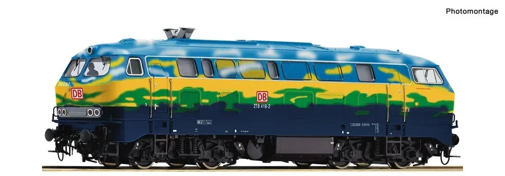Diesellokomotive 218 418 der Deutschen Bahn