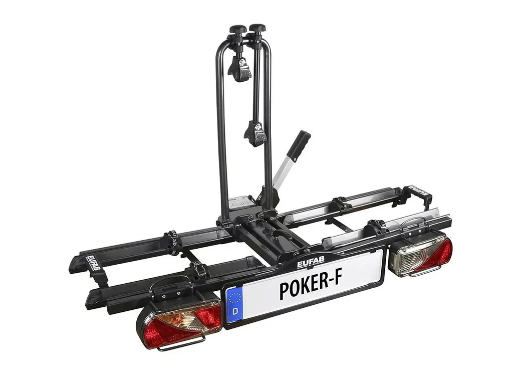 Fahrradträger für Anhängerkupplung "Poker-F" - abklappbar