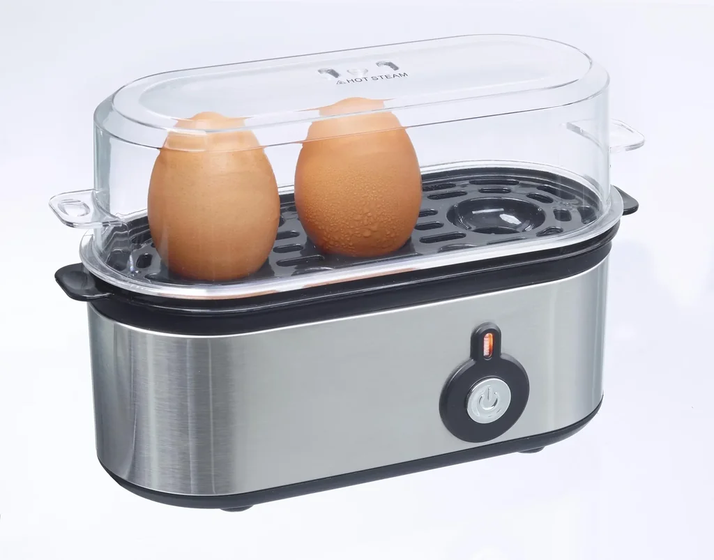 Edelstahl Eierkocher Mini für 1-3 Eier, 210 Watt