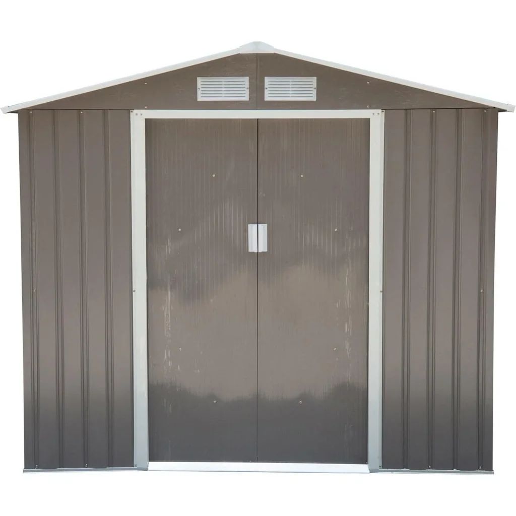 Geräteschuppen Gartenhaus 213 x 127x 185 cm, grau