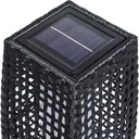 Solar-Gartenleuchte Polyrotan 25 LED 50cm
