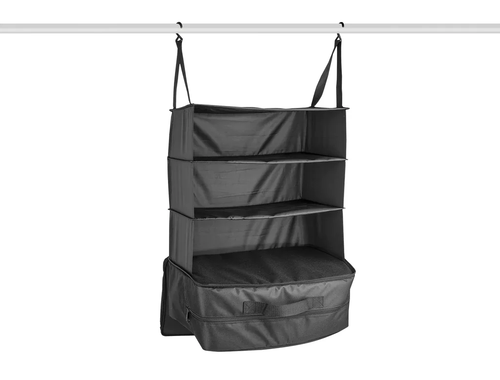 Hängeregal Reisetasche, 3 Fächer, 41 x 26 x 70 cm