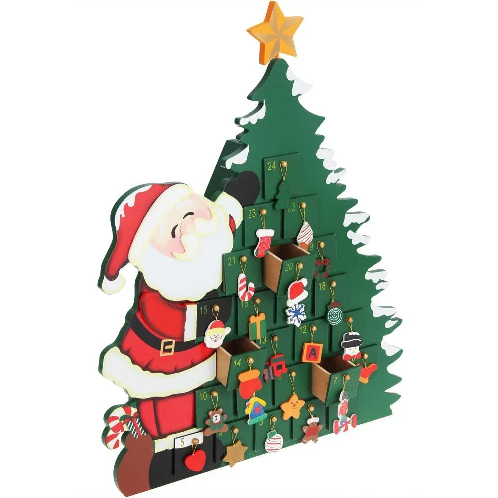 Advend Kalender Weihnachtsmann mit selbstbefüllenden Boxen