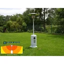 Terrassenheizung - Heizung - regelbare Leistung - 12kW - 46x46x220cm - Weiß