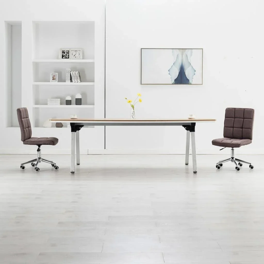 Esszimmerstühle 2-Sitzer Stoff taupe