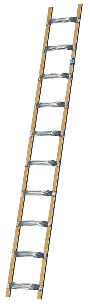 Dachleiter, 18 Sprossen, Alu/ Holz Breite 37 cm, Länge 505 cm