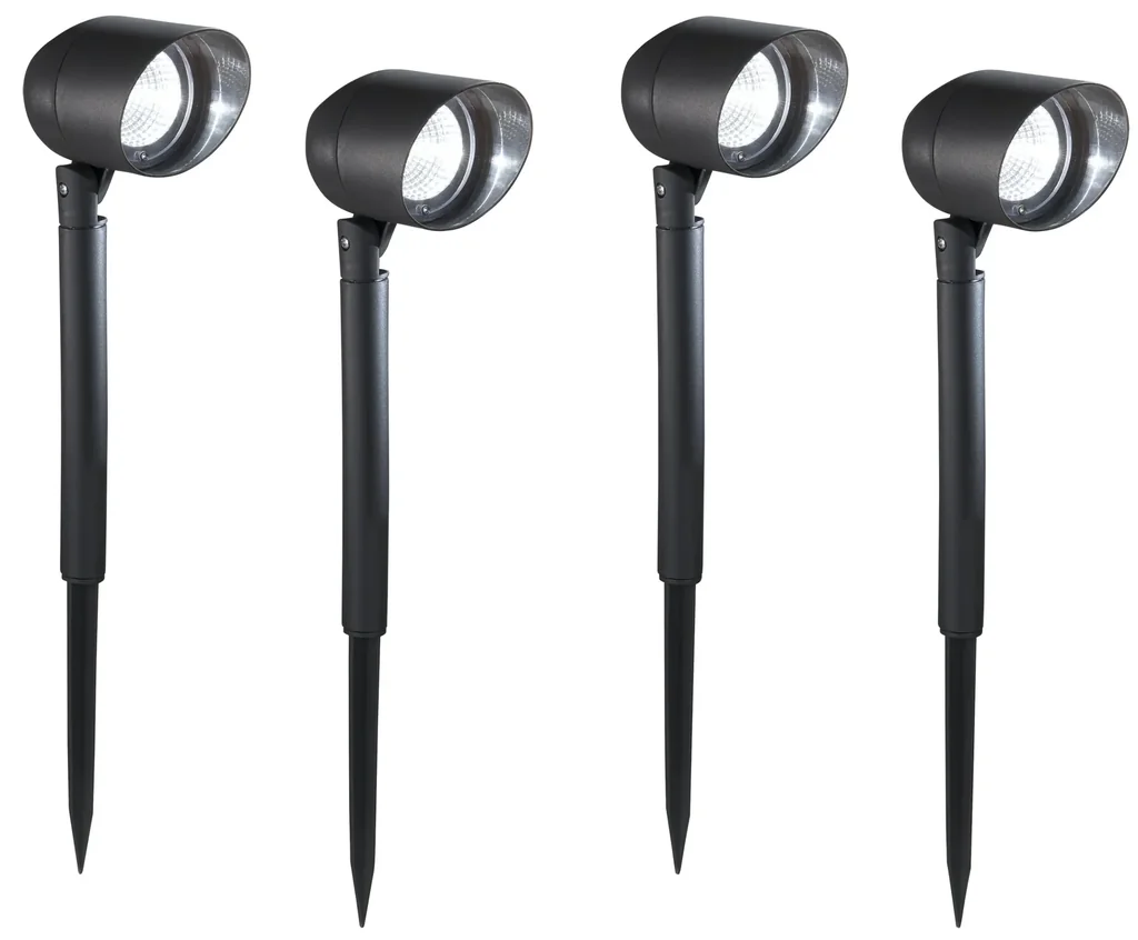 Solar LED Spot Gartenleuchte - 4er Set