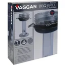 Vargan Edelstahl Luxus-Holzkohlegrill mit Gestell - 83 cm - 38x38 cm Grillfläche