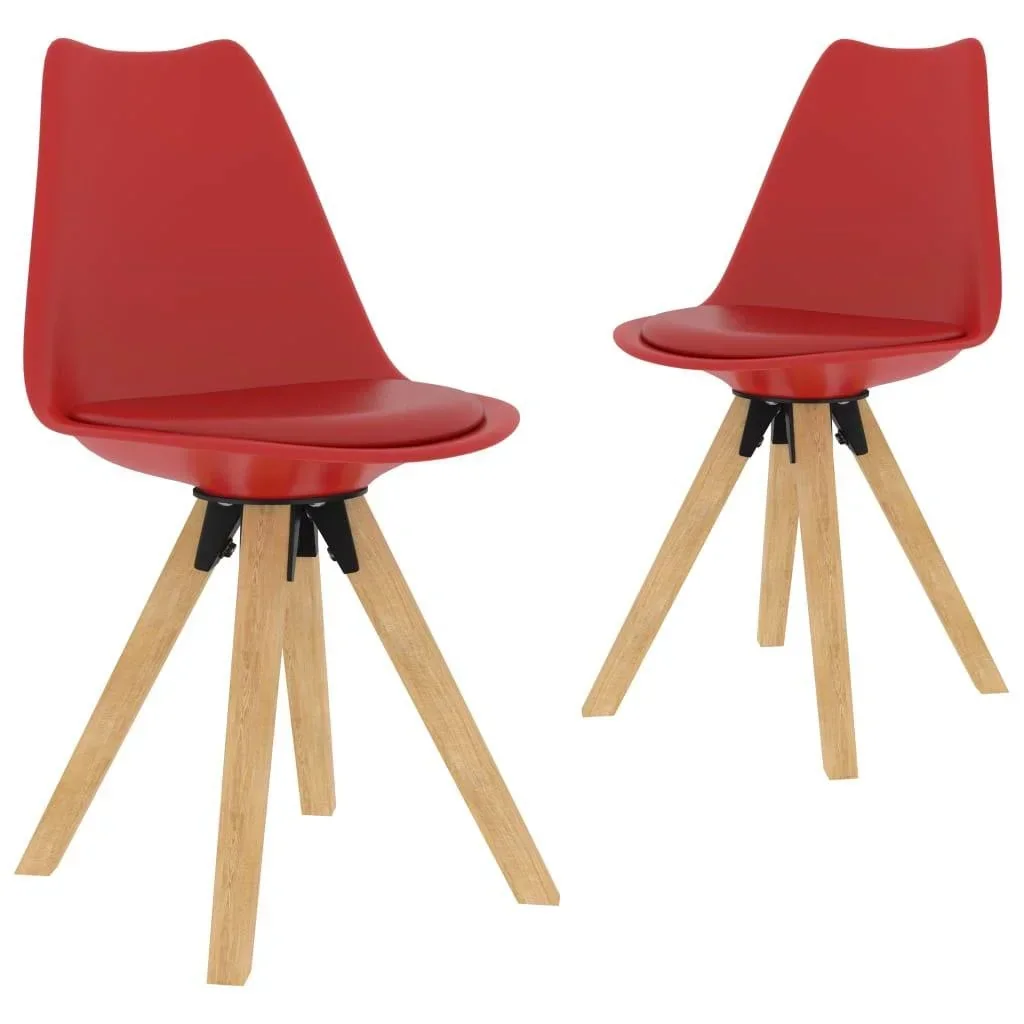 Esszimmerstühle 2 in rot
