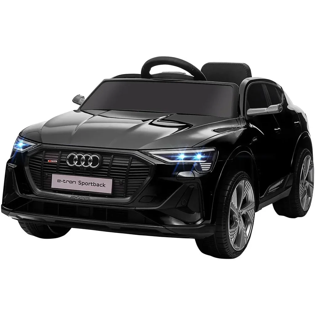 Kinderauto elektrisch 3 Geschwindigkeiten mit Fernsteuerung ab 3 Jahren Kunststoff Metall schwarz 108 x 60 x 47 cm