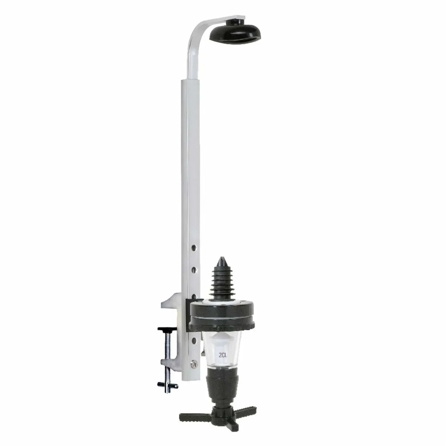 PRIMA Portionierer 2,0 cl (20 ml) für Schnapsflaschen 0,7 - 1,0 Liter - Platzsparend mit Regalhalter