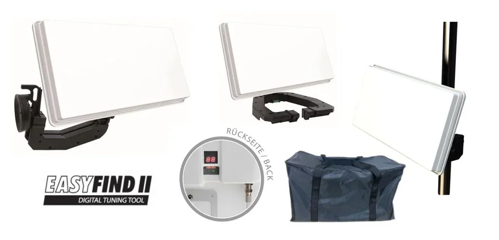 SAT Flachantenne Traveller-Kit II mit Easyfind 2 Technologie