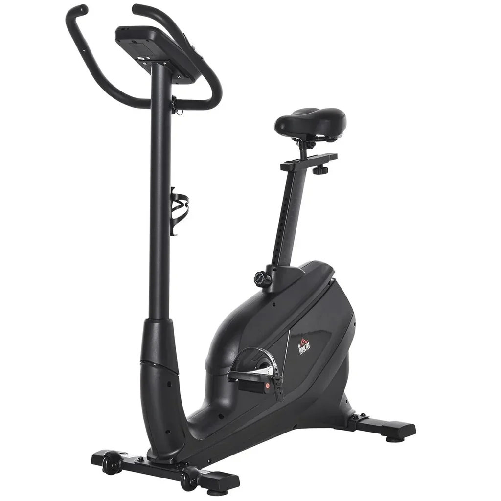 Heimtrainer Fahrradtrainer Trimmrad Magnetisch Pulsmessung LCD-Computer-Display Fitness Fahrrad einstellbar 150 kg Stahl