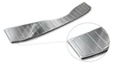Edelstahl Ladekantenschutz, Ford MONDEO MK4 TURNIER, 2013-2016, - graphite/black, Erstausrüster Qualität, gebürstet