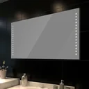 Badezimmerspiegel mit LEDs 100x60 cm