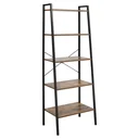 Bücherregal 5-stufiges Büroregal Lagerregal Aktenregal Küchenregal für das Wohnzimmer Küche Bad Büro Spanplatte Metall R