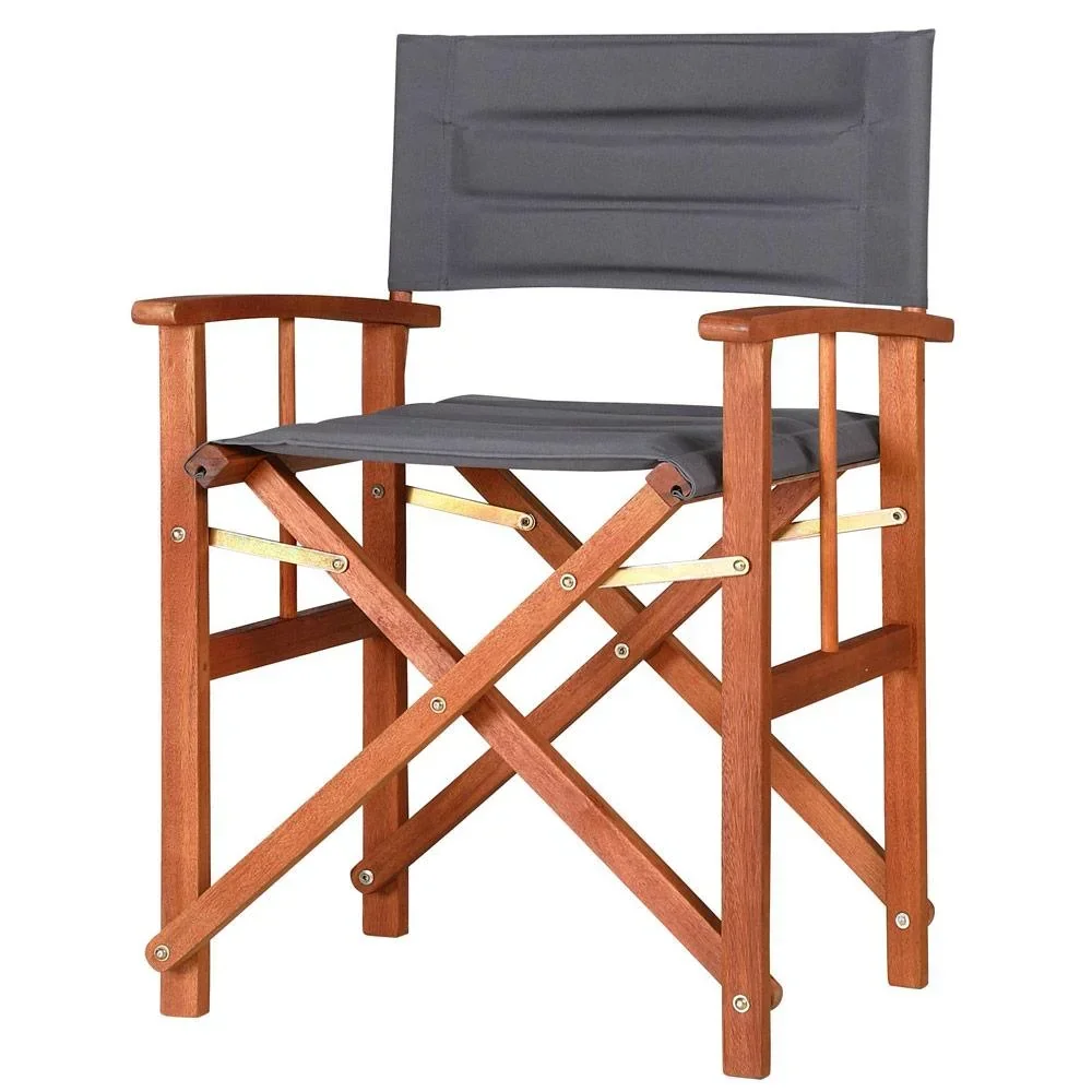 Klappbarer Directional Chair Anthrazit Eukalyptus FSC