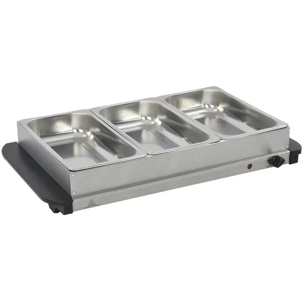 Buffetwärmer 300 W 3x2,5 L Edelstahl